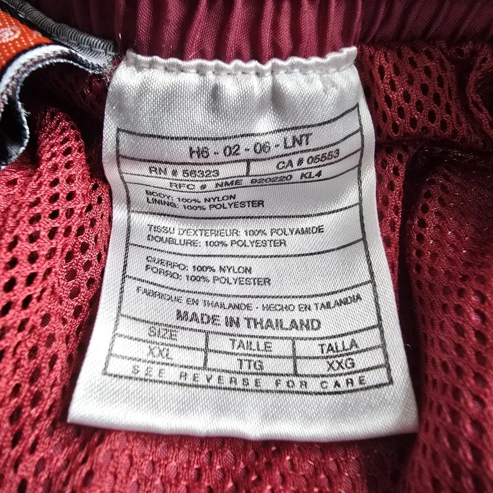 Vintage Nike Track Pants Mens Size XXL Burgundy Baggy Mesh Lined Windbreaker Y2K